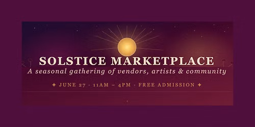 SOLSTICE MARKETPLACE at Ritual Wellness House