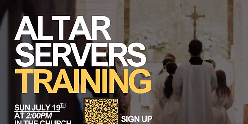 New Altar Server Training 