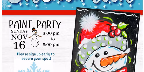 Snowman paint party