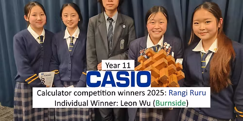 Casio Yr 11 Calculator Competition