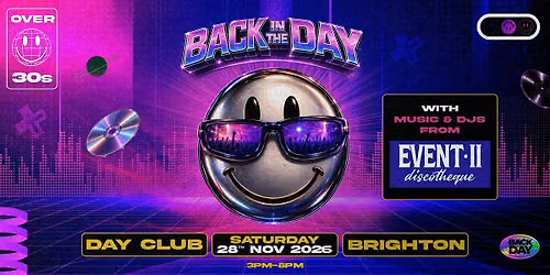The Event 2 Brighton Day Club for over 30's
