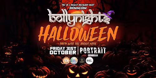 Bollynights Birmingham \u2013 Halloween Special | Friday 31st October | Portrait