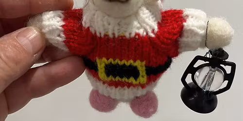 Felted Christmas mouse workshop at the grand junction arms bulbourne tring 