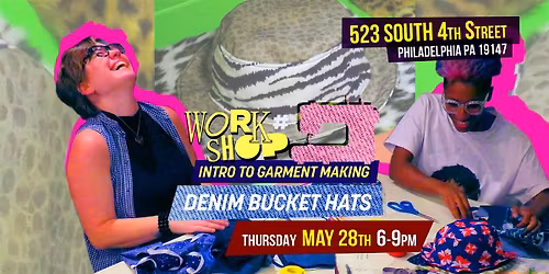Intro to Garment Making- Denim Bucket Hats Workshop