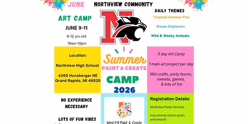 Paint & Create Summer Art Camp - Northview