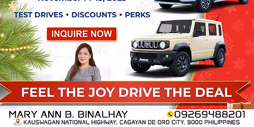 Christmas Early at Suzuki Auto Cagayan de Oro City!
