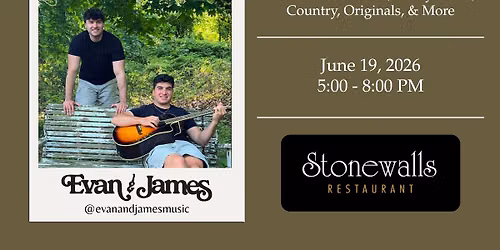 Evan & James Live - Stonewalls Restaurant 