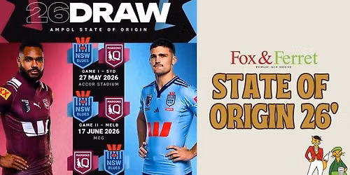 STATE OF ORIGIN 26' | Watch at the Fox \ud83e\udd8a