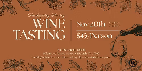 Thanksgiving Wine Tasting Class