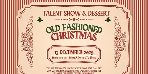 Old Fashioned Christmas Talent Show