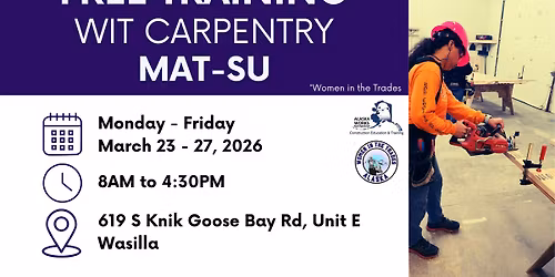 WIT Carpentry - FREE, Hands-On Introductory Training