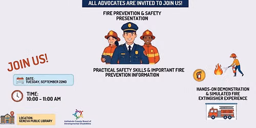 Community Connections Quarterly Talks: Fire Safety & Prevention with Geneva Fire Department