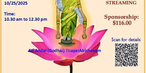 Sri Andal (Godhai) Thayar Moolavar Thirumajanam