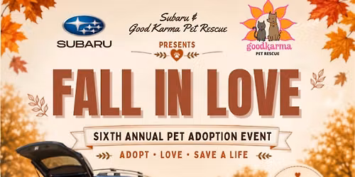Sixth Annual \u2018Fall in Love\u2019 Adoption Event @ North Ft Lauderdale Subaru
