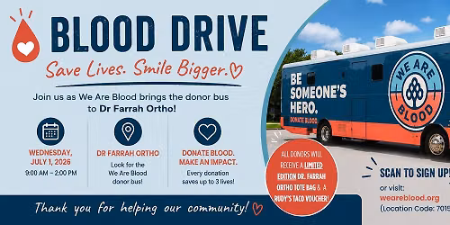 Blood Drive at Dr Farrah Ortho - Save Lives, Smile Bigger!