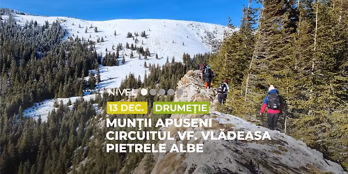 Drumetie \u00eencep\u0103tor: Circuitul V\u00e2rfului Vl\u0103deasa - Pietrele Albe
