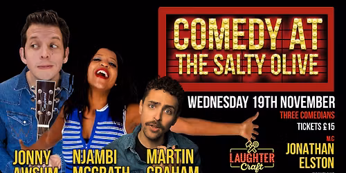 Comedy at the Salty Olive Wokingham