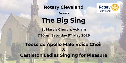 The Big Sing: A Musical Evening in Support of Local Charities