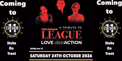 Human League tribute Love Distraction Live at Eleven Stoke