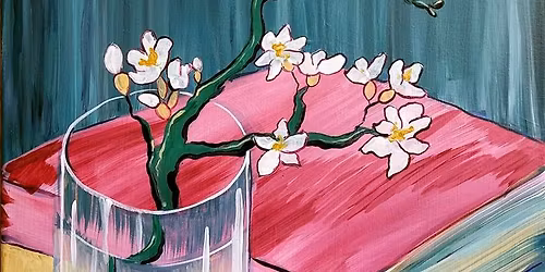 Van Gogh\u2019s Almond Branch in a Glass With a Book NEW PAINTING