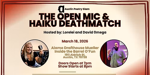 Austin Poetry Slam Open Mic and Haiku Deathmatch