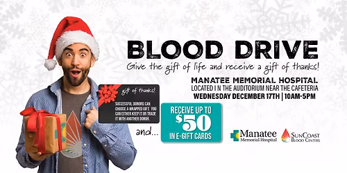 Manatee Memorial Hospital \u2013 Gift of Life Blood Drive