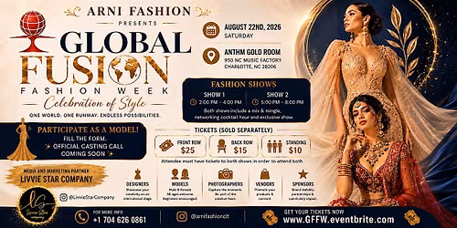 GLOBAL FUSION FASHION WEEK | CHARLOTTE | ARNI FASHION
