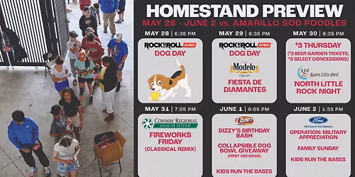 Amarillo Sod Poodles at Arkansas Travelers at Dickey Stephens Park