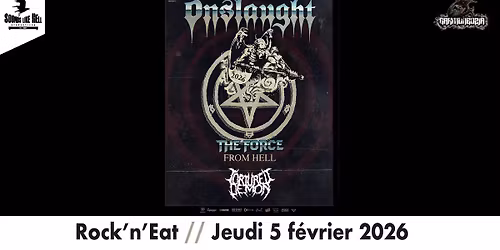 ONSLAUGHT \u2022 TORTURED DEMON au Rock'n'Eat (Lyon)