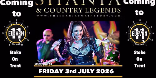 Shania & country legends live at Eleven Stoke on trent