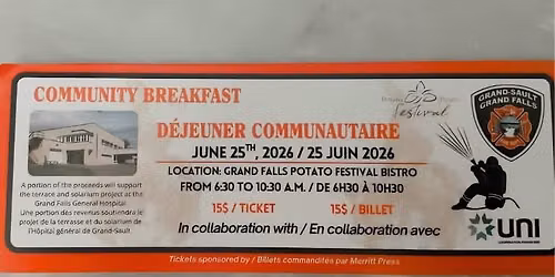 Déjeuner Communautaire - Community Breakfast