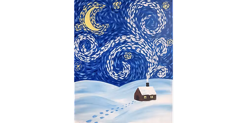 Starry Winter Night - Paint and Sip in Sacramento | Classpop!\u2122