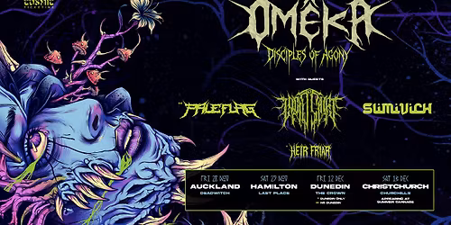 OM\u00caKA Disciples of Agony Tour - Dunedin