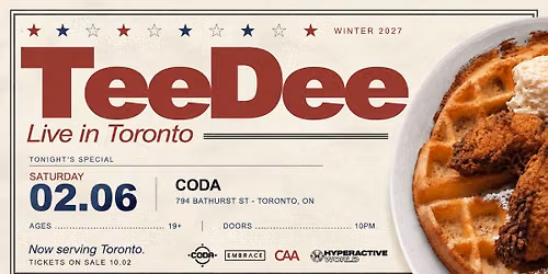 TEEDEE x CODA | February 6th