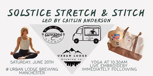 Solstice Stretch & Sip @ Urban Lodge Brewing led by Caitlin Anderson