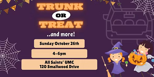 Trunk or Treat at All Saints' UMC