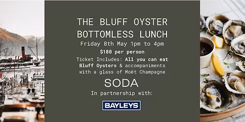 The Bluff Oyster Bottomless Lunch - All You Can Eat Bluff Oysters