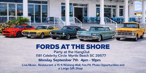 PARTY AT THE HANGOUT- Fords at the Shore