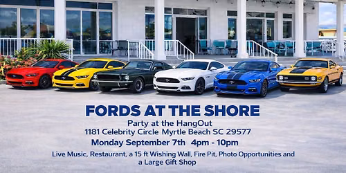 PARTY AT THE HANGOUT- Fords at the Shore