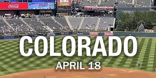 Dodgers vs Rockies Takeover April 18 2026