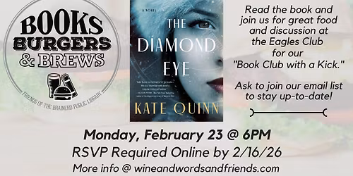 Books Burgers and Brews: The Diamond Eye