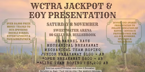 WCTRA JACKPOT & EOY AWARDS PRESENTATION