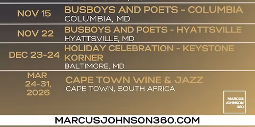 FLO in Columbia: Marcus Johnson \u2014 Midday Grooves & Evening FLO