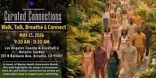 Curated Connections: Mental Health Awareness Walk  - Walk, Talk, & Connect