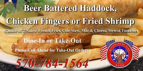 BLOOMSBURG ELKS LODGE #436 - FISH FRY