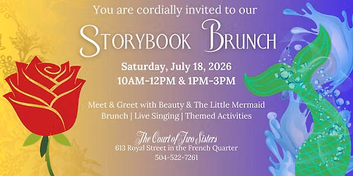 Storybook Themed Character Brunch with Beauty & the Little Mermaid