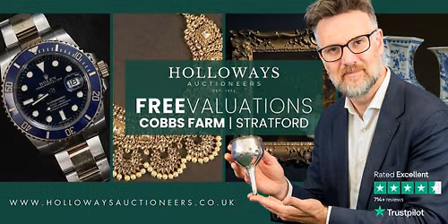 Stratford Valuation Day: FREE Gold, Silver, Jewellery, Watches & Antiques Valuations at Cobbs Farm