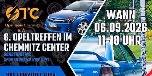 6. Opeltreffen Chemnitz Center - Sportmodelle von Opel