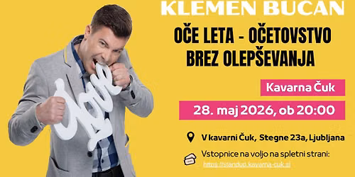 Stand\u010cUK: KLEMEN BU\u010cAN, O\u010de leta - o\u010detovstvo brez olep\u0161evanja