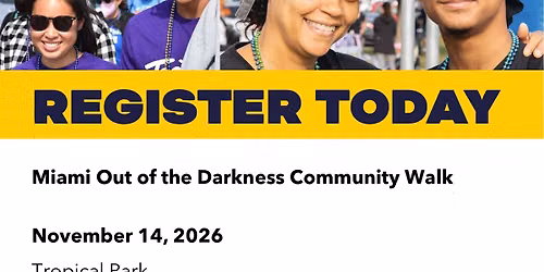 Miami Out of the Darkness Event